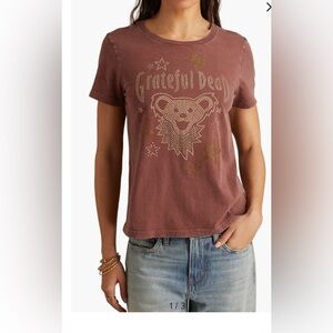 Lucky Brand Grateful Dead Stud Embellished Graphic T-Shirt SZ XL